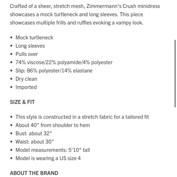 Zimmermann Crush Frilled Dress 1 - Picture 6 of 11